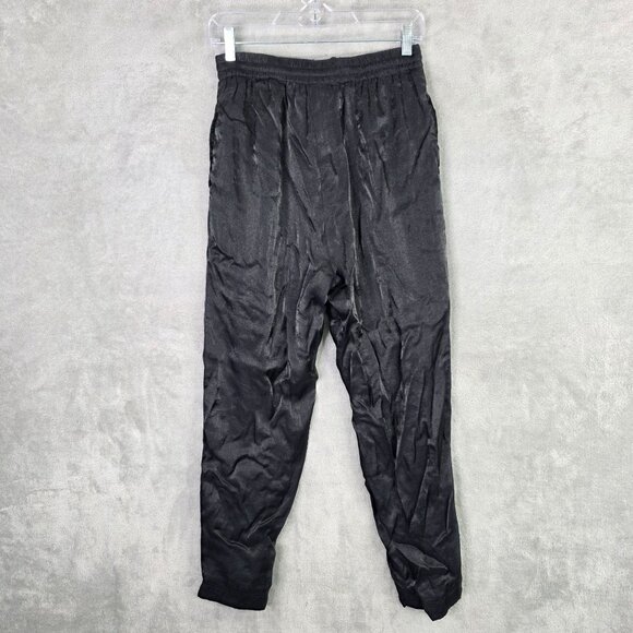 Womens Vintage Lavon Black Two-Piece Tracksuit Set Floral Jacquard Pattern M - Picture 10 of 15